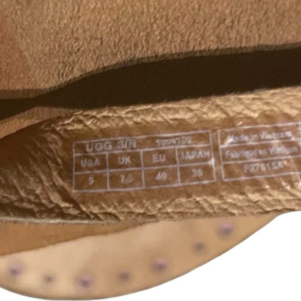 UGG Red and Tan Braided‎ Sandals Size 9